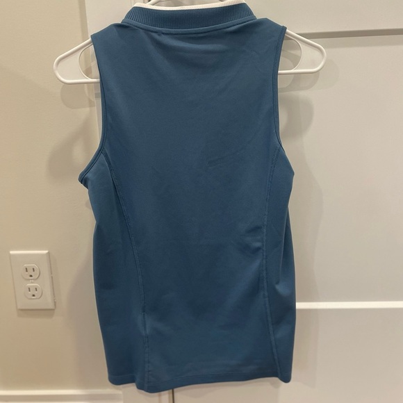 Puma Blue Sleeveless Polo Top - Picture 3 of 3